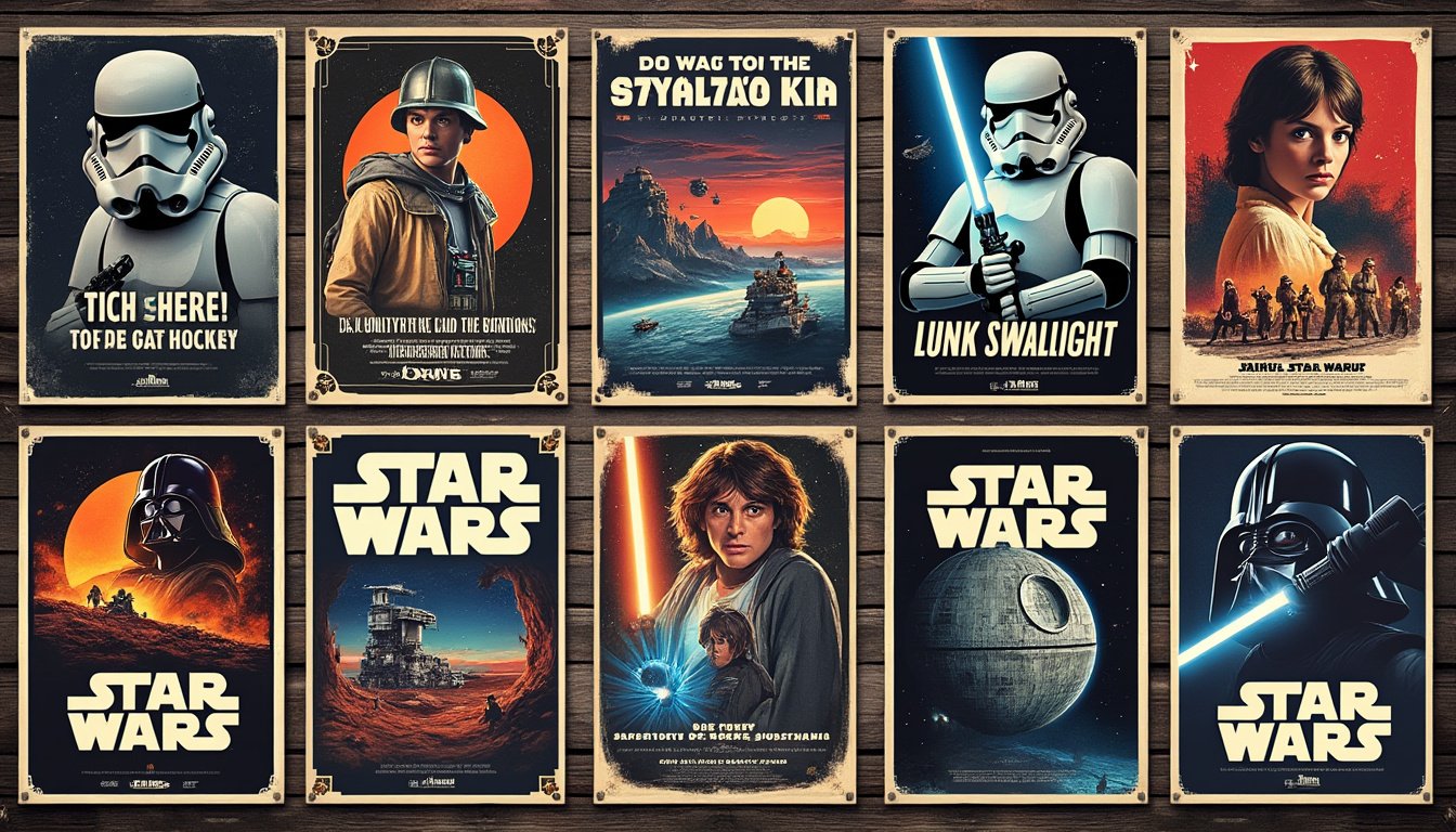 plongez dans l’univers star wars avec notre collection essentielle d’affiches. laissez-vous séduire par des illustrations uniques, idéales pour décorer votre espace et ravir tous les fans de la saga légendaire !