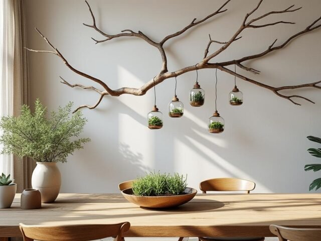 10 idées créatives pour décorer avec des branchages naturels
