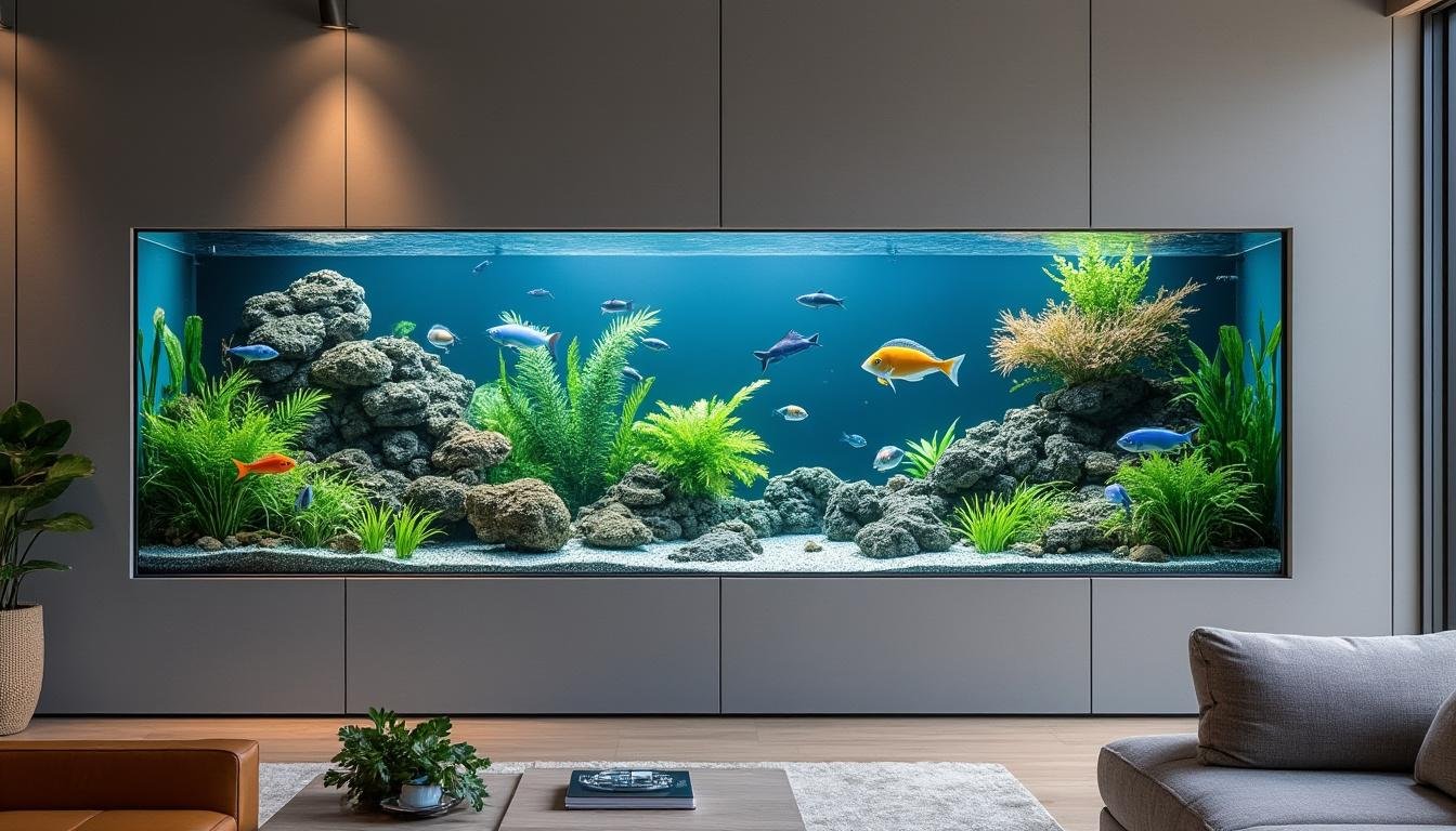 découvrez notre guide complet sur l'aquarium mural et encastré, comprenant les contraintes à prévoir, les coûts associés et des exemples de réalisations inspirantes pour embellir votre intérieur.